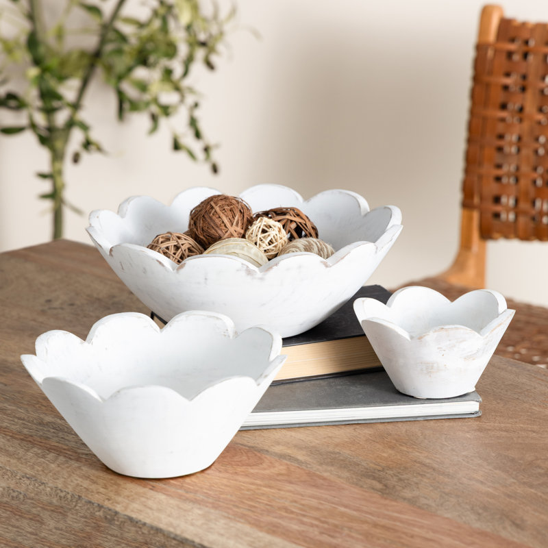 Ensemble de grands bols Cole and Grey, Blanc