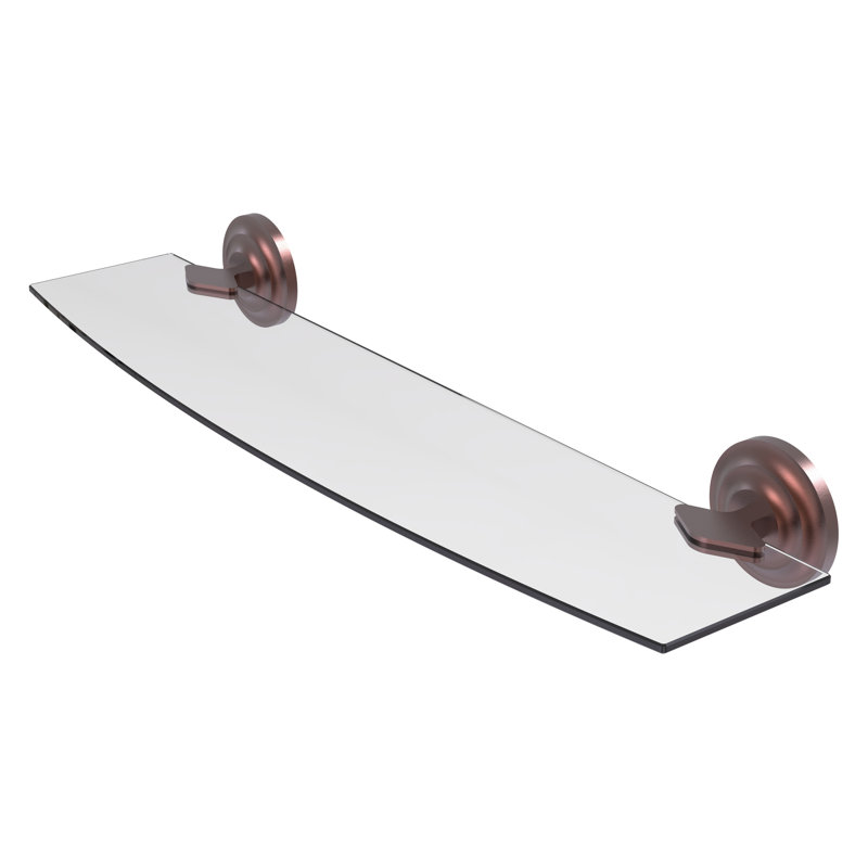 Leamore Bracket Shelf, Antique Copper, 3" H x 24" W x 5" D