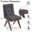Chaises de salle à manger rembourrées Nieck-1198496344