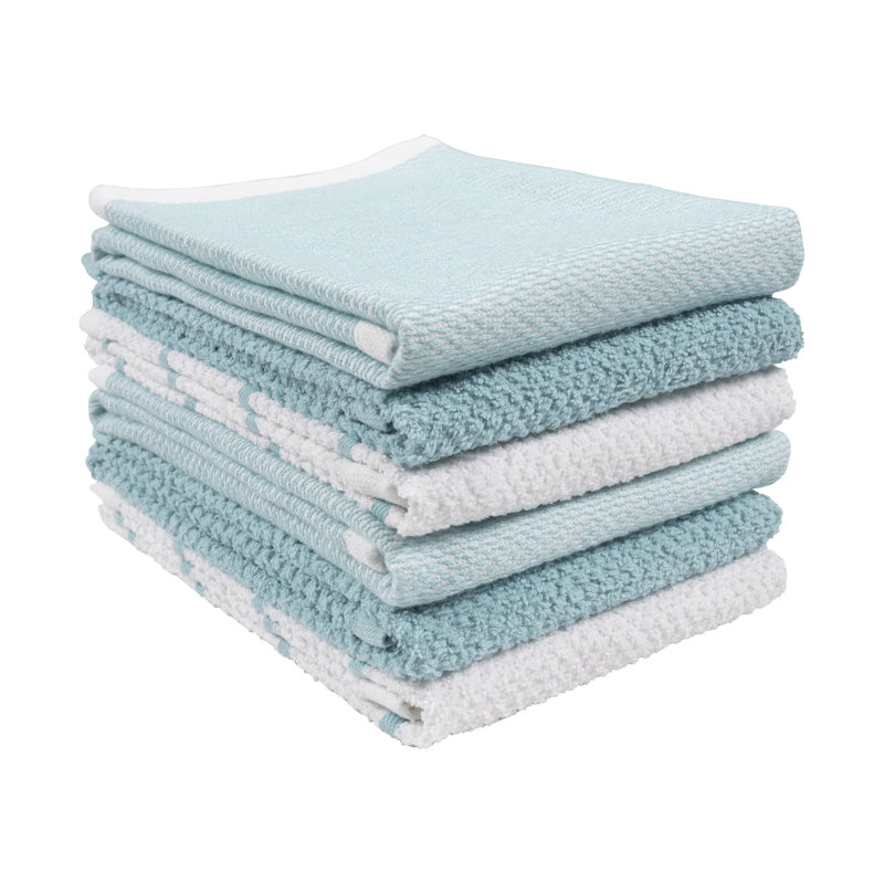 Ayesha Curry 6 Piece Assorted Linens Set, Aqua