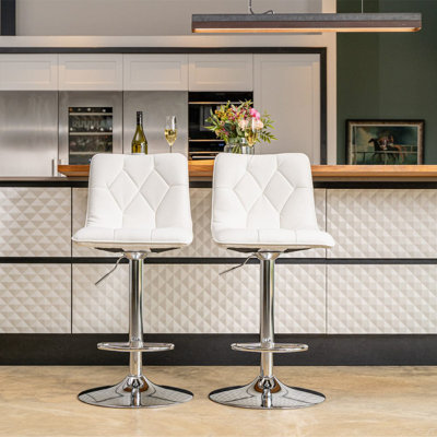 Arnet Pu Bar Stool 2pcs Black