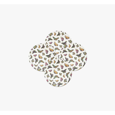 Butterflies Faux Linen Napkin