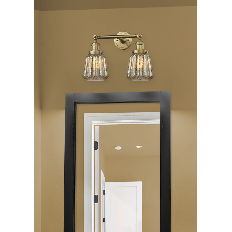 Vinson 2 - Light Dimmable Vanity Light, Brushed Brass, Mercury