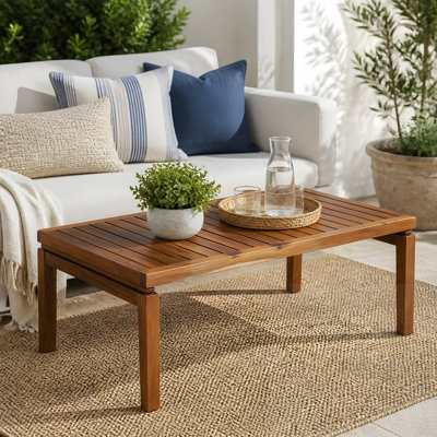 Table basse d'extérieur en bois