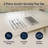  2-pc Acrylic Serving Tray Set with Handles - Cocktail Guide & Retro