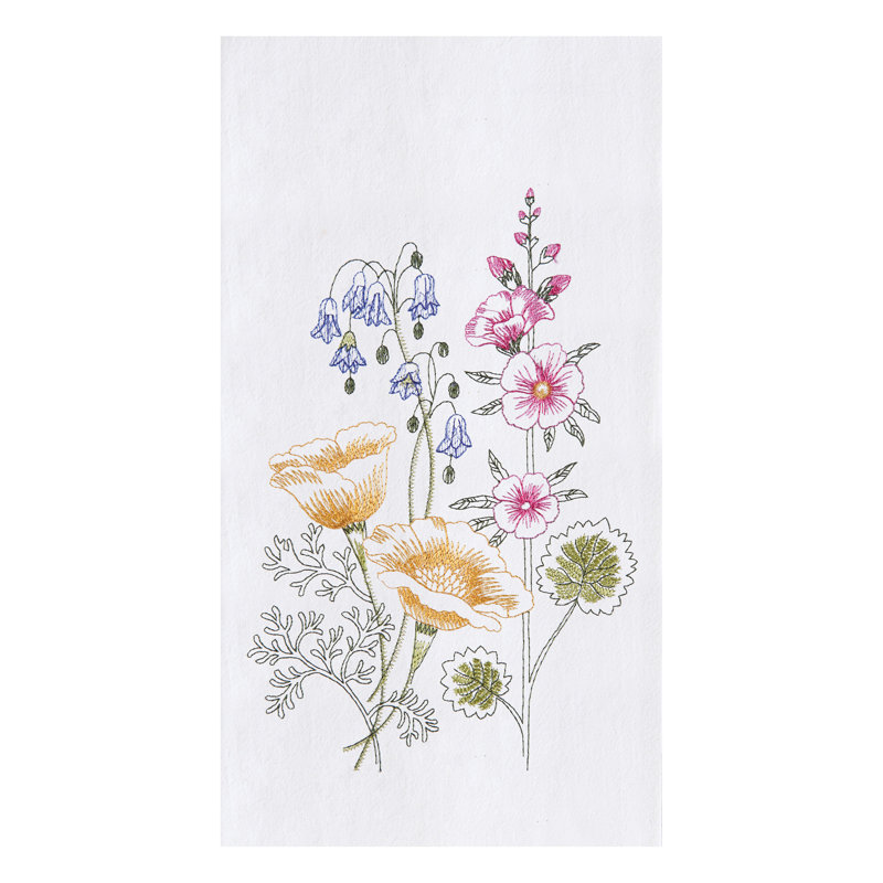 Serviette de cuisine en coton Floral