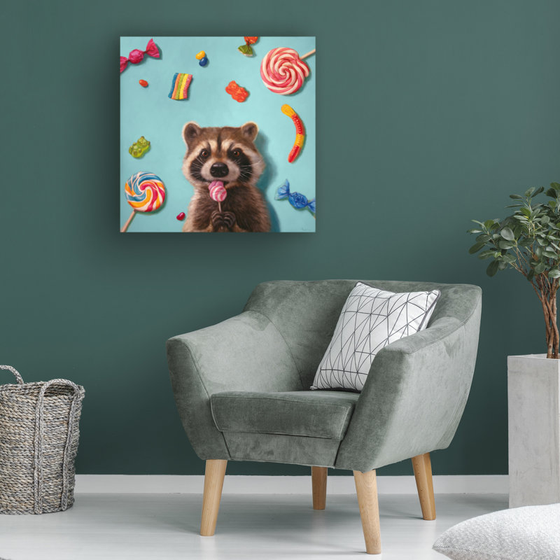 Art sur toile, «bolologia» par Lucia Heffernan, H 14 po x l 14 po