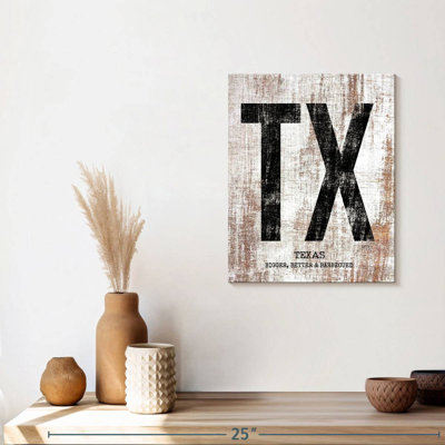Texas Bigger Better and Barbecued sur toile
