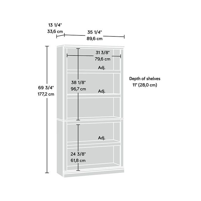 Lillien Bookcase, Dark Brown