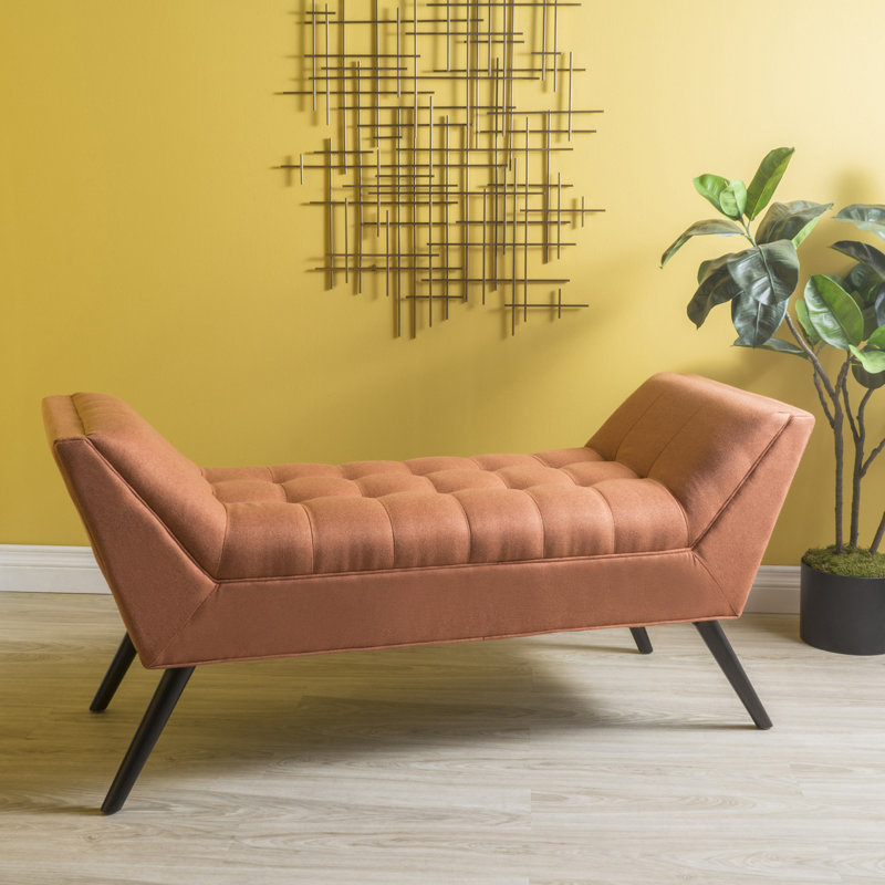 Banc rembourré Bradlee, Orange