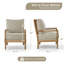 Fauteuil d'appoint en bois massif Millissa Farmhouse-42892935