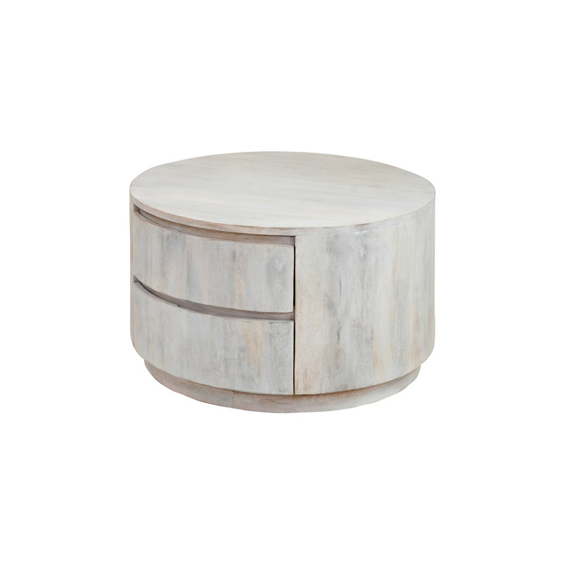 Brettly 2-Drawer Coffee Table, Whitewash
