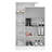 Multi-Purpose Cabinet, White, 35.4 x 55.1 x 11.6 inches | 100% Melamine Coated Particle Board, Thickness: 0.7 inches | Numerous Shelves, Wall-Mountable, Modern Design for Home & Office Organization