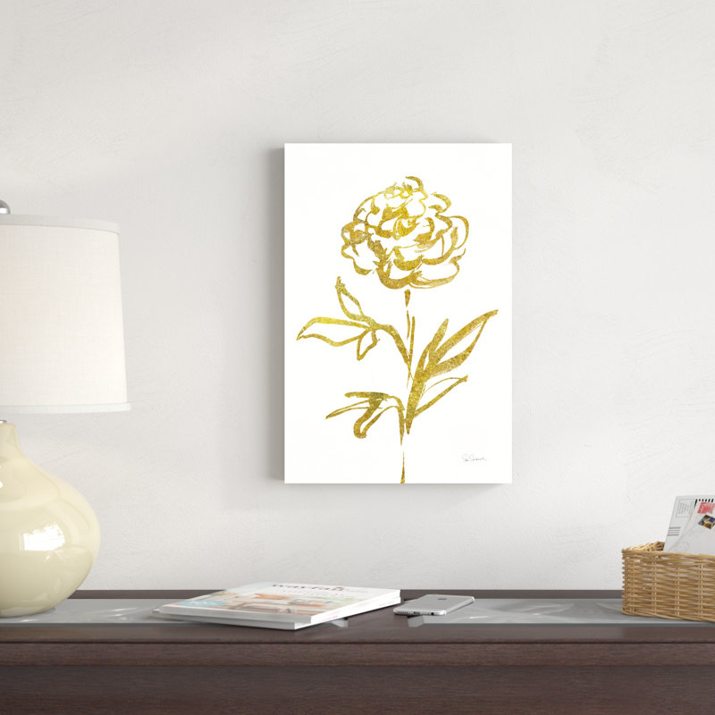 Floral Line II or blanc, H 12 po x l 18 po x P 1,25 po