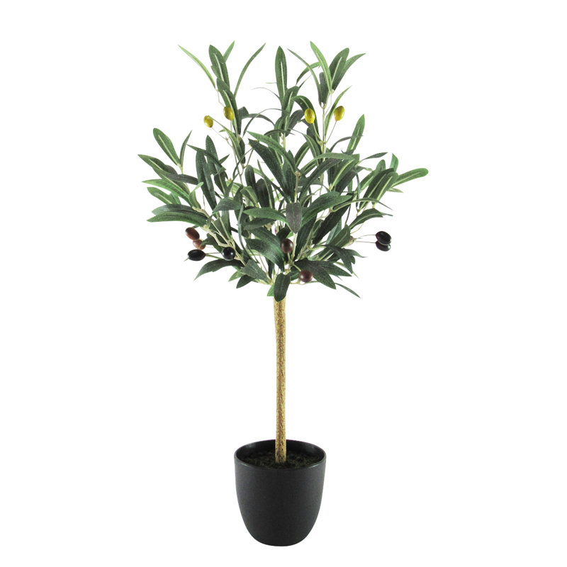 24" Petite Artificial Olive Tree in Pot