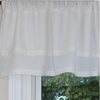 Cantonnière en coton l 6,5 po Anceline