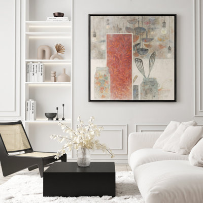 Art mural encadré abstrait rétro antique classique pour chambre à coucher