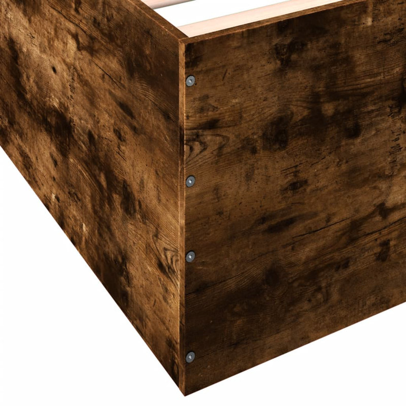 Pautauros Bed Frame, Single (90 x 190 cm), Smoked Oak