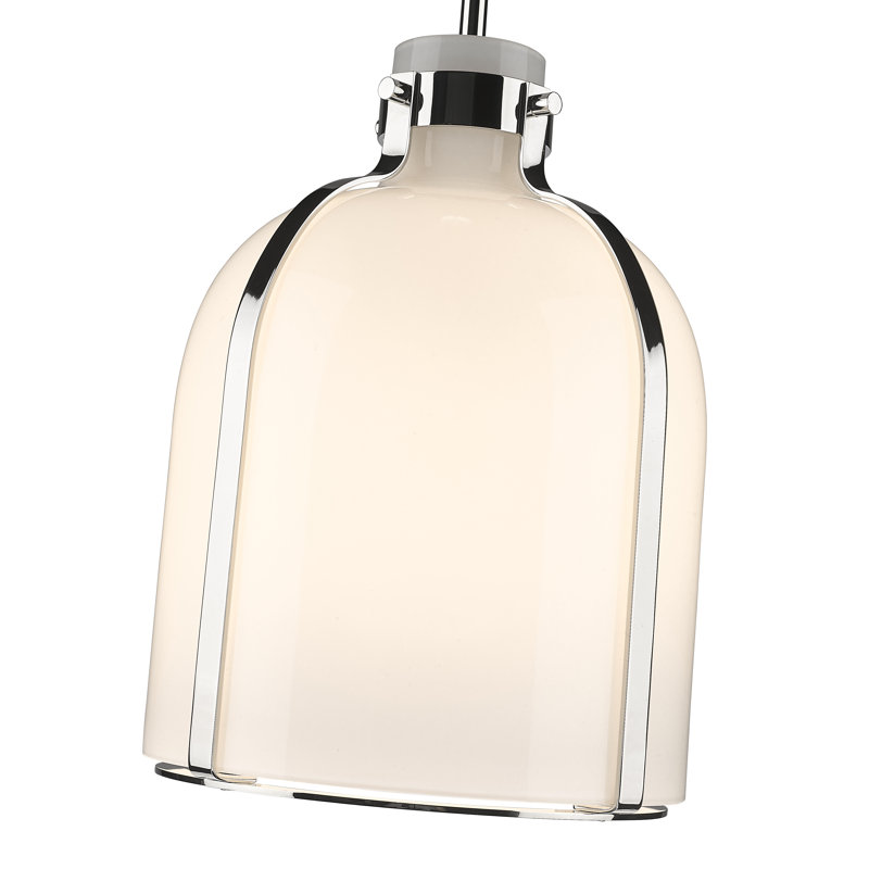 Walpole 1 - Light Candle Style Pendant, Polished Nickel, 13.5" H x 9.75" W x 9.75" D