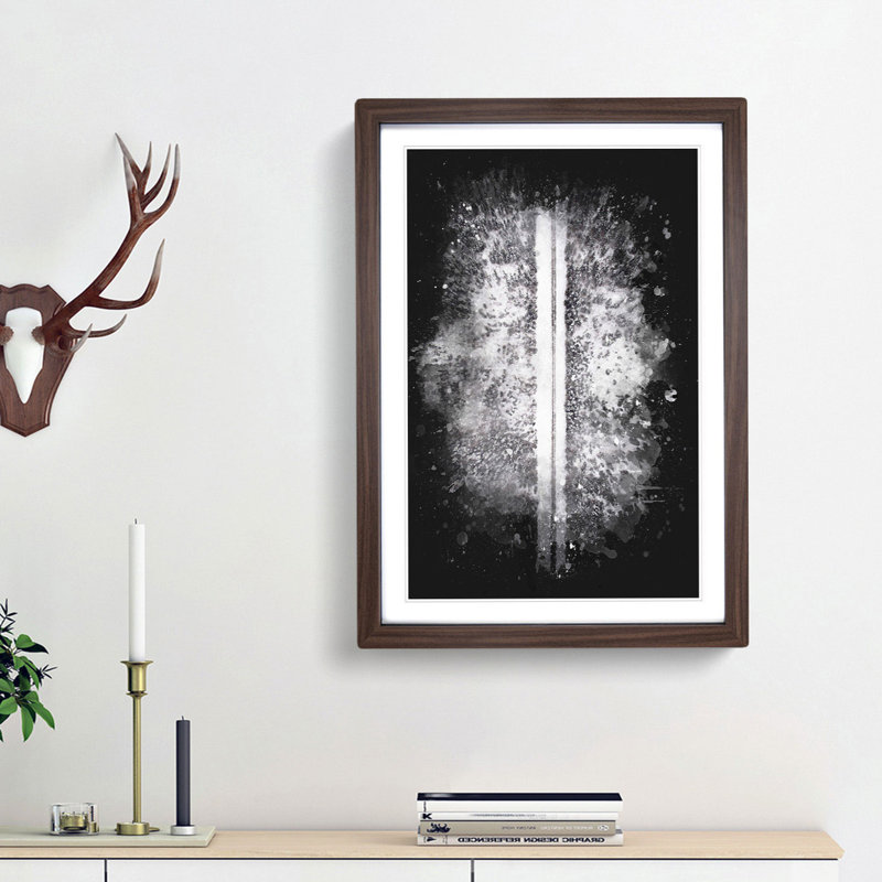 A Forest Road in Sweden - Framed Print, Walnut Framed, 63cm H x 45cm W x 2cm D
