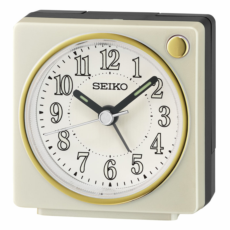 Alarme de chevet, quartz, blanc, Blanc