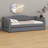 Twin XL Size Linen Tufted Daybed – Sofa Bed Design, LED Belt & Trundle Included-1746553943