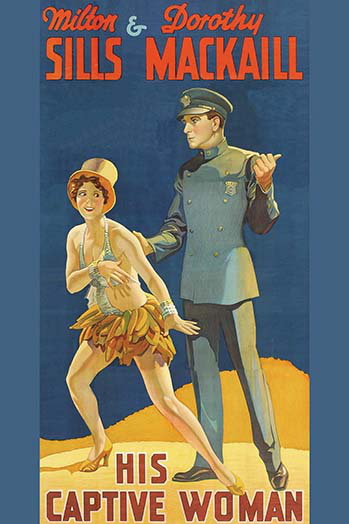 Publicité rétro sans cadre « his captivité women », H 66 po x l 44 po x P 1,5 po
