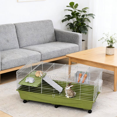 Modern Green Steel Small Animal Cages And Habitats, Portable Play House