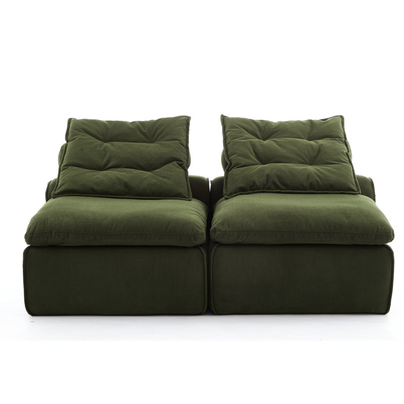 Canapé modulaire Ernesto, Vert