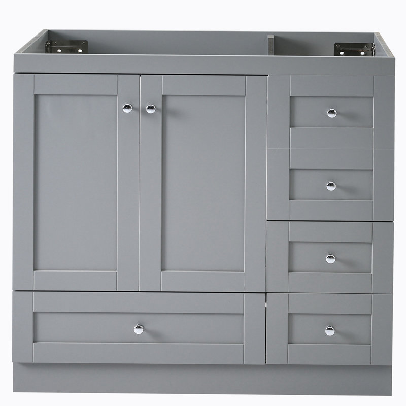Base de meuble-lavabo simple 35,00 po seulement, Gris