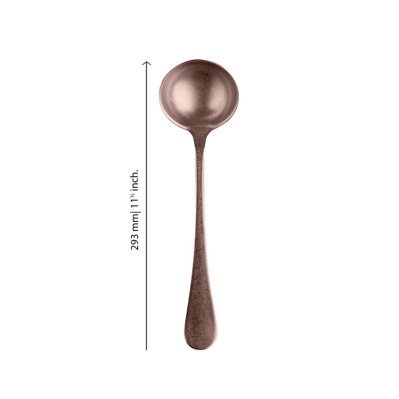 Vintage Stainless Steel Ladle, Bronze