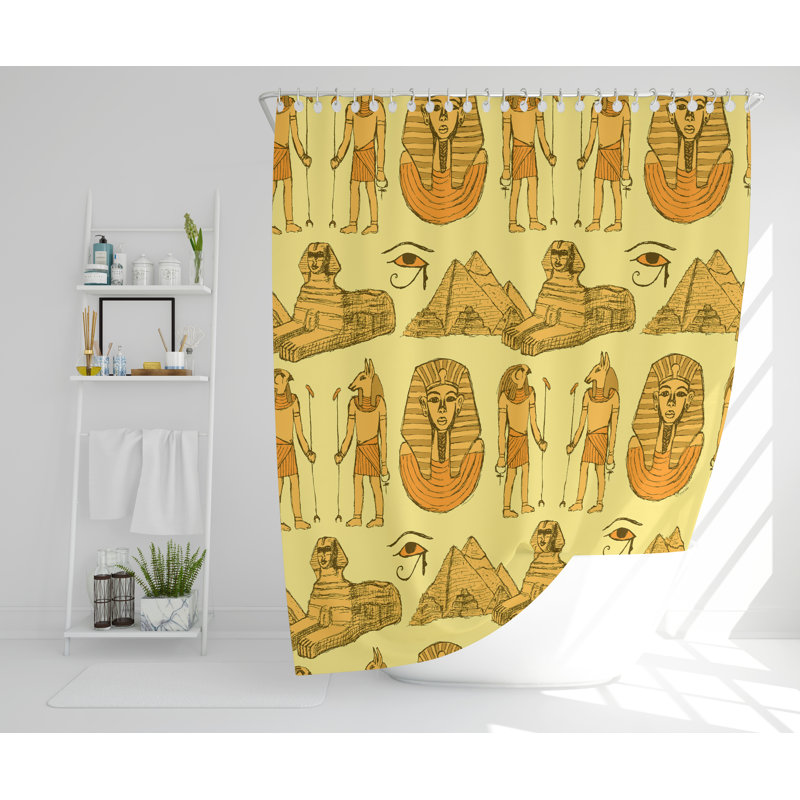 Sibbi Polyester Shower Curtain, 177cm H x 177cm W