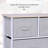 Natanim 40" L 5 Drawer Horizontal Storage Cube Dresser Unit Organizer Shelf Tower with Fabric Bins