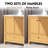 Aura 72'' Double Bathroom Vanity With White Granite Countertop-363524733-363524732