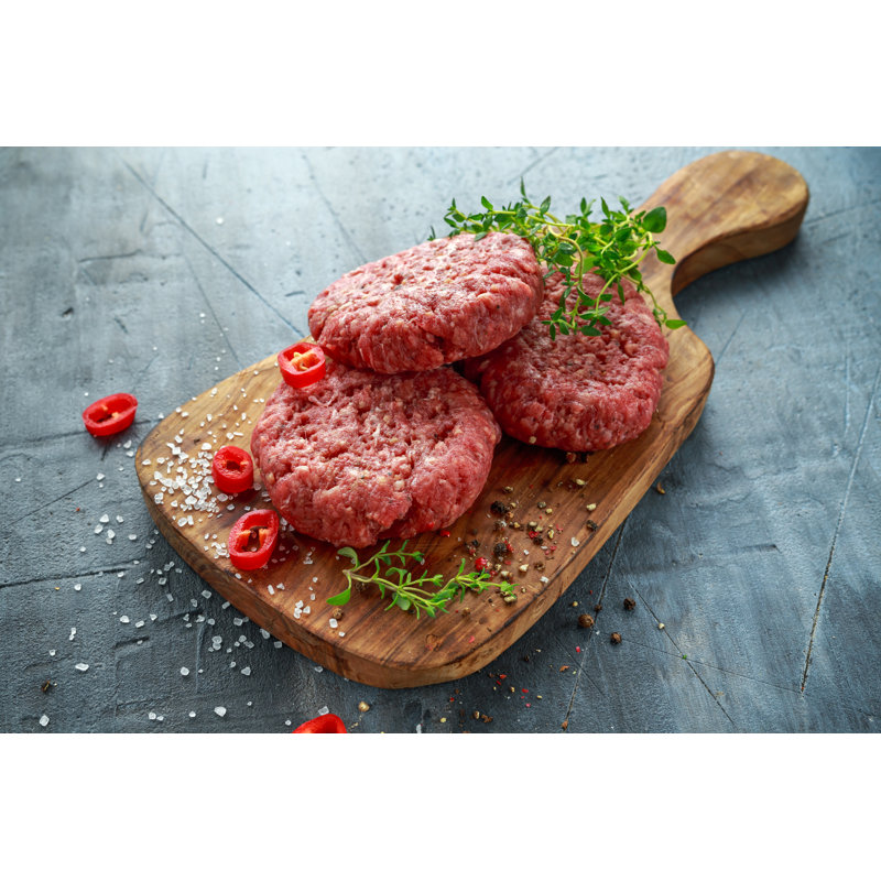 " Raw Minced Beef ", 12" W x 8" H