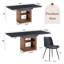 Expandable Dining Table Sets, Mdf Wood Modern Design, Ideal For Home And Entertaining