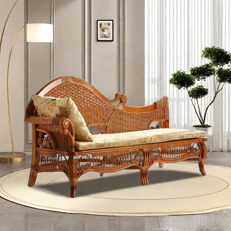 Chaise en rotin importée exquise, Orienté à gauche (vu de face)