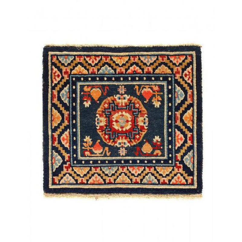 Saraphine Oriental Area Rug in Navy Blue