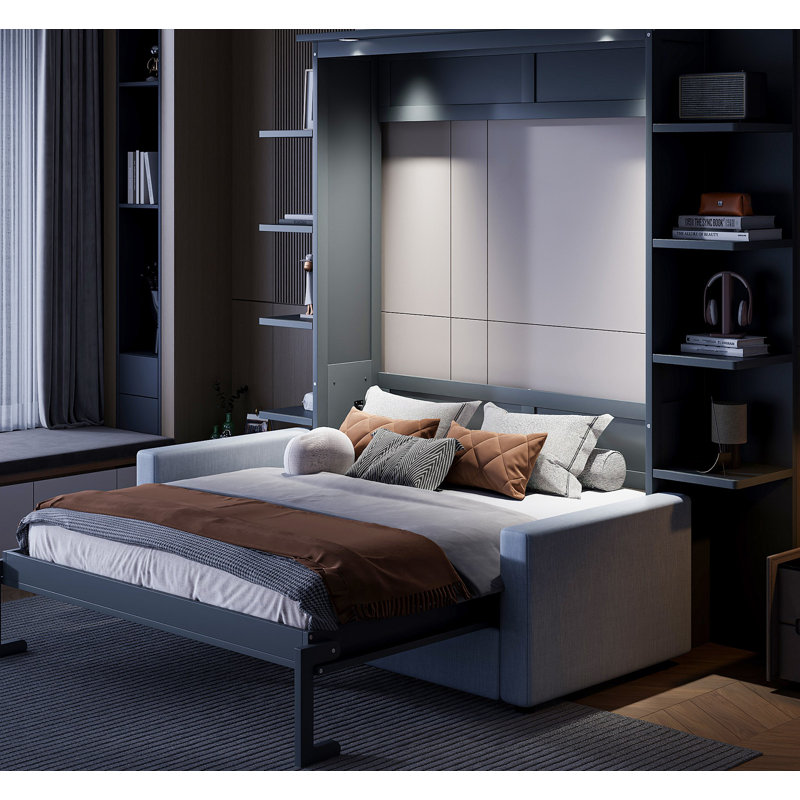 Queen Size Murphy Bed Wall Bed With Sofa