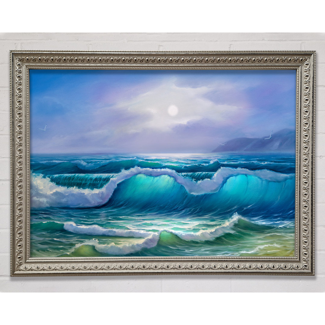 Waves Off The Coast - Einzelne Bilderrahmen Kunstdrucke