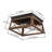 2-Light Flush Mount with Barnwood Accents-1161444982