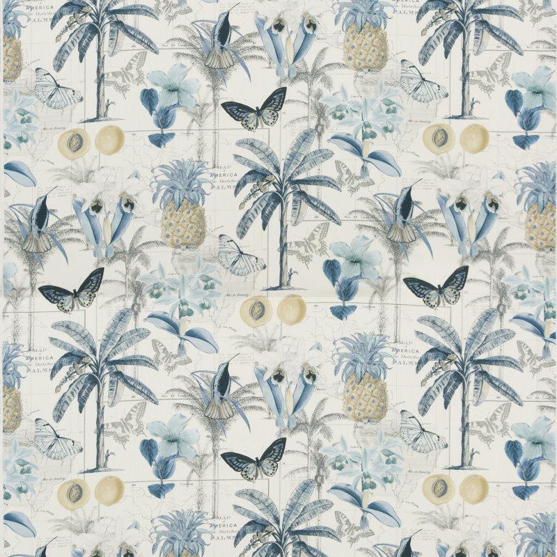 Carnival Orinoco Cotton Blend Performance Fabric, Blue