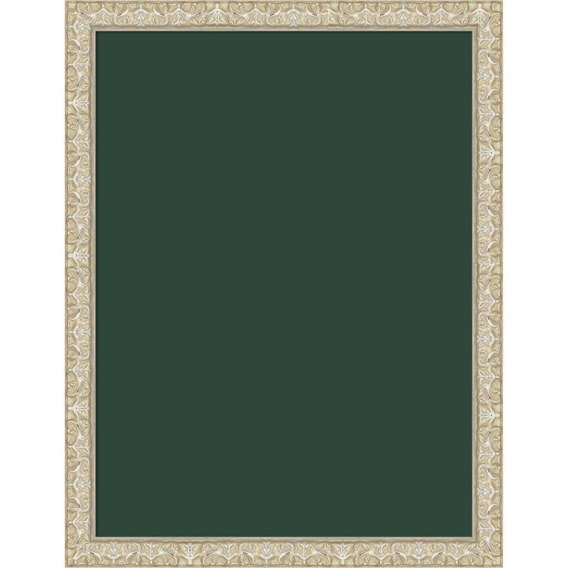 Tableau magnétique encadré en tissu, babillard 20 x 26 vert forêt pour l'organisation murale, Lila argent