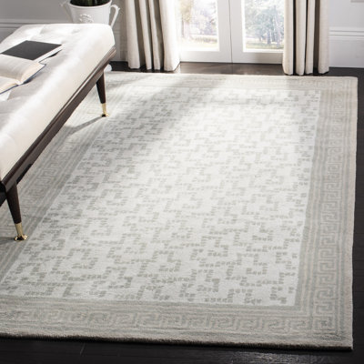 Tapis géométrique en laine touffeté à la main Martha Stewart Byzantium