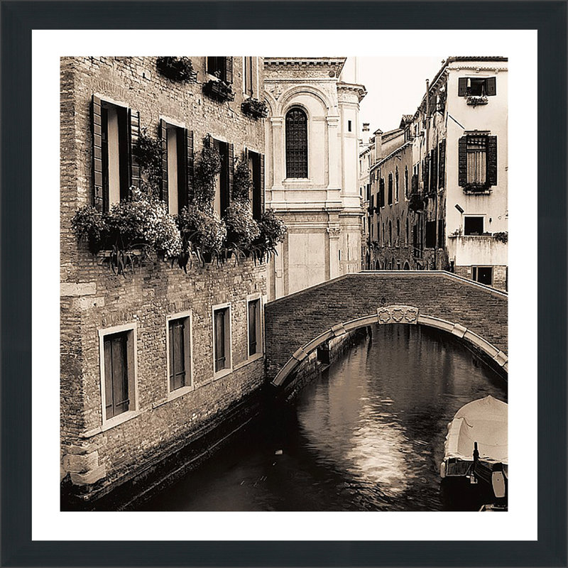 « ponti di venezia ii » par alan blaustein,, reproduction de photo encadrée, H 33,5 po x l 33,5 po x P 0,75 po