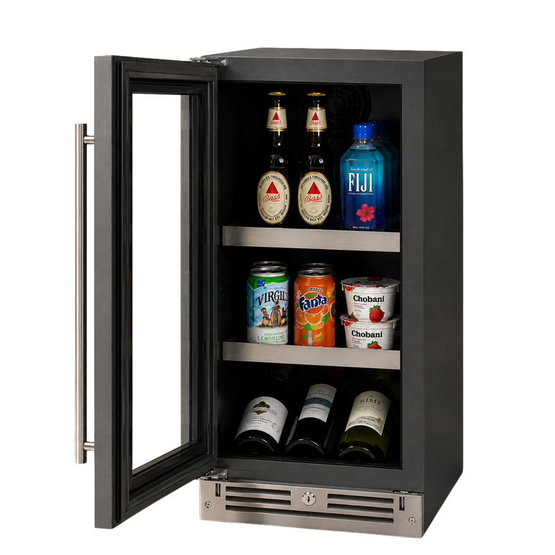 15" Beverage Center, Stainless Steel Glass, Field Reversible Hinge