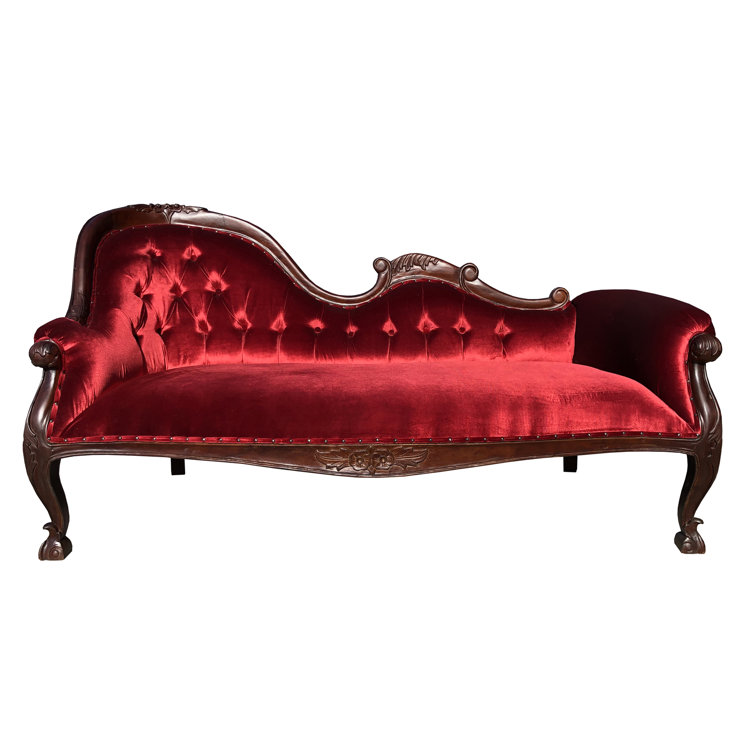 Black Velvet Victorian Gothic Sofa Couch