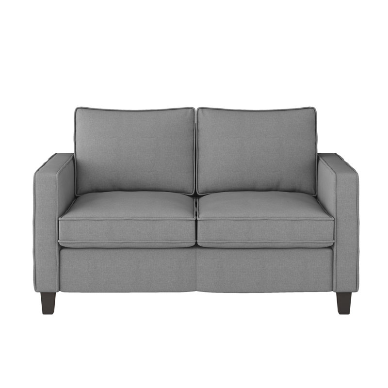 Jaylena Upholstered 56'' Loveseat, Light Gray