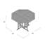 Bahama Outdoor Round Teak Dining Table