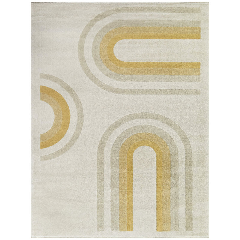 Tapis arc-en-ciel, Rectangle 5 pi 3 po x 7 pi, Gris